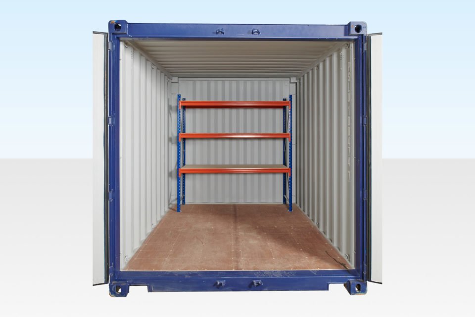 Adjustable Heavy Duty Three Tier Racking For Rear Of Container
