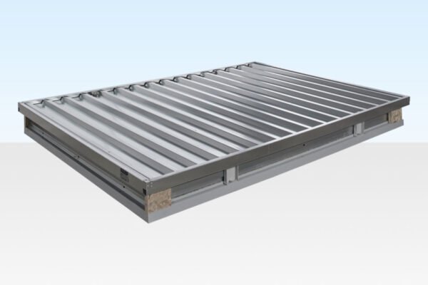 3M X 2.1M Flat Pack Storage Container – Galvanised - Image 3