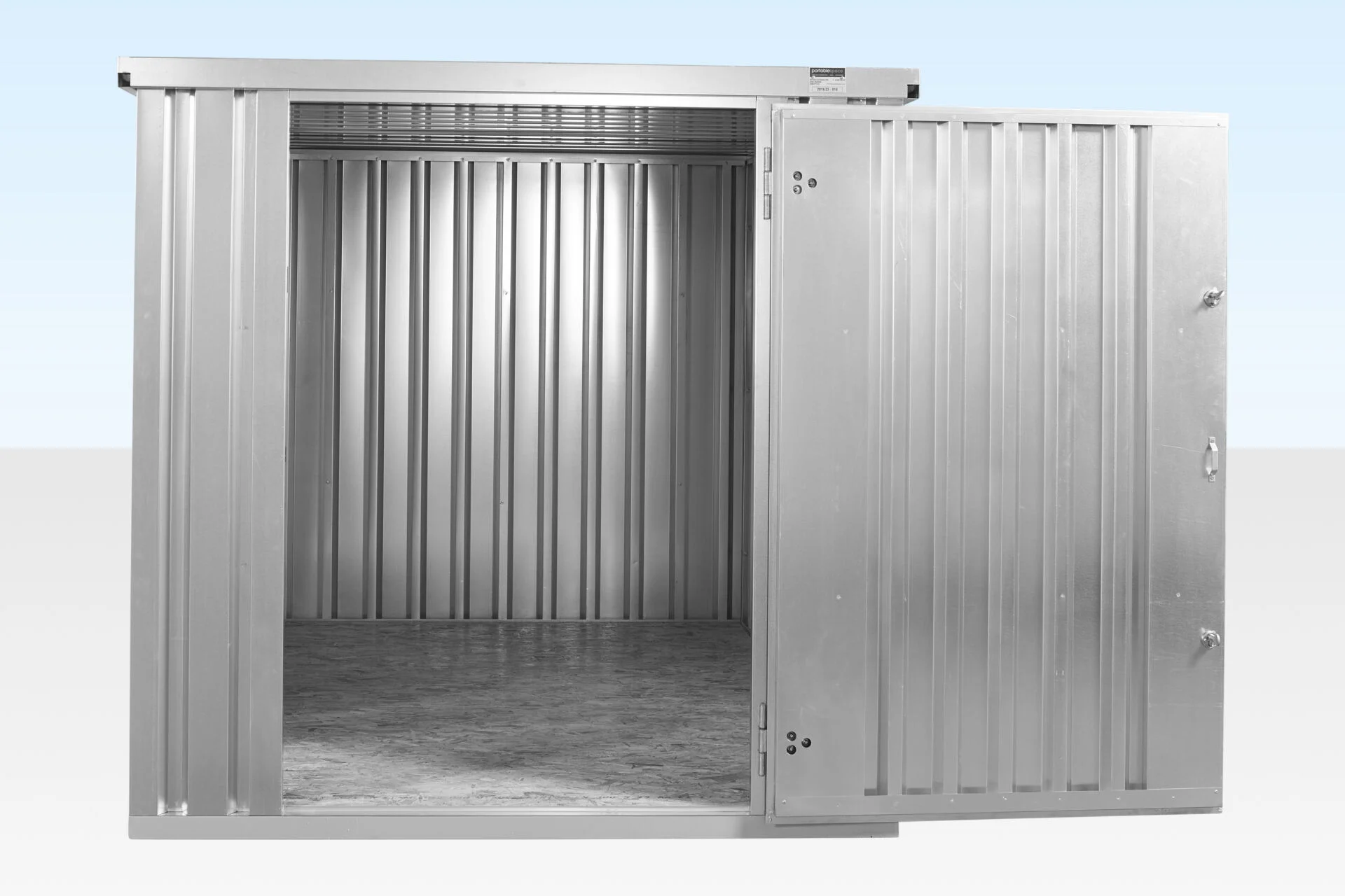 3M X 2.1M Flat Pack Storage Container – Galvanised