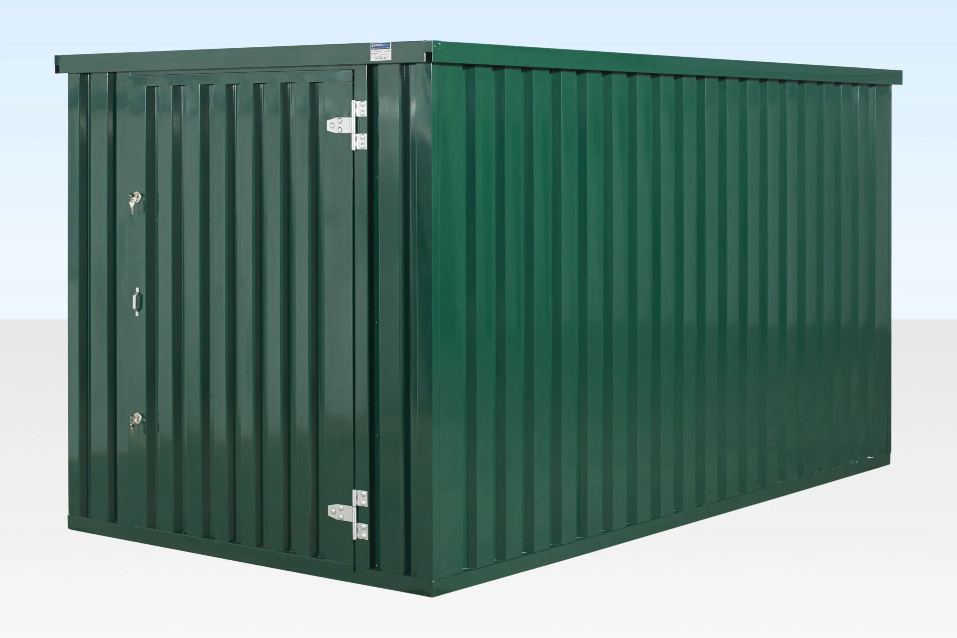 4m x 2.1m Powder Coated Flat Packed Store - Image 4