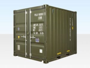 10Ft X 8Ft Shipping Container (One Trip) – Green