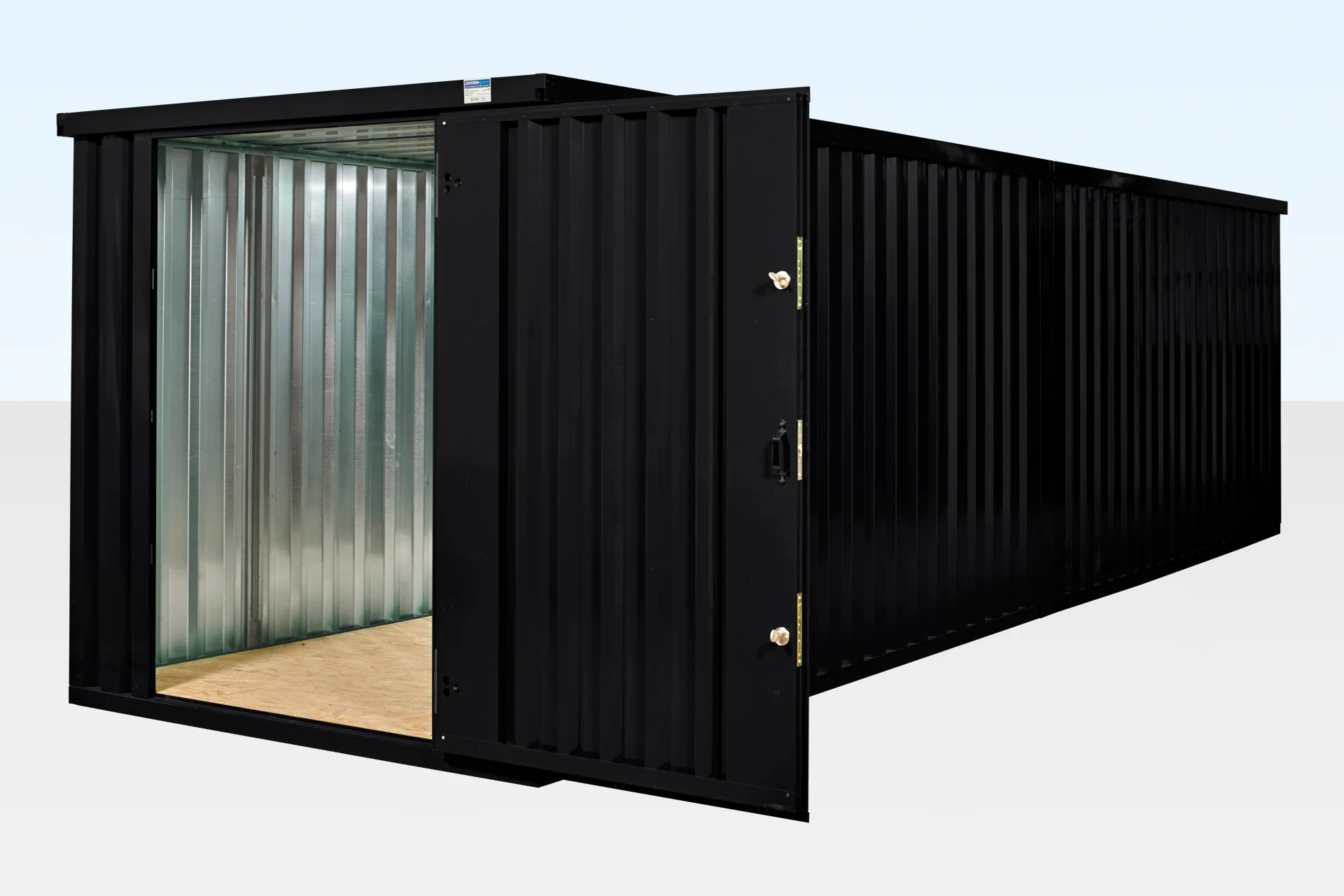 8M X 2.1M End Linked Flat Packed Container Bundle (Powder Coated)