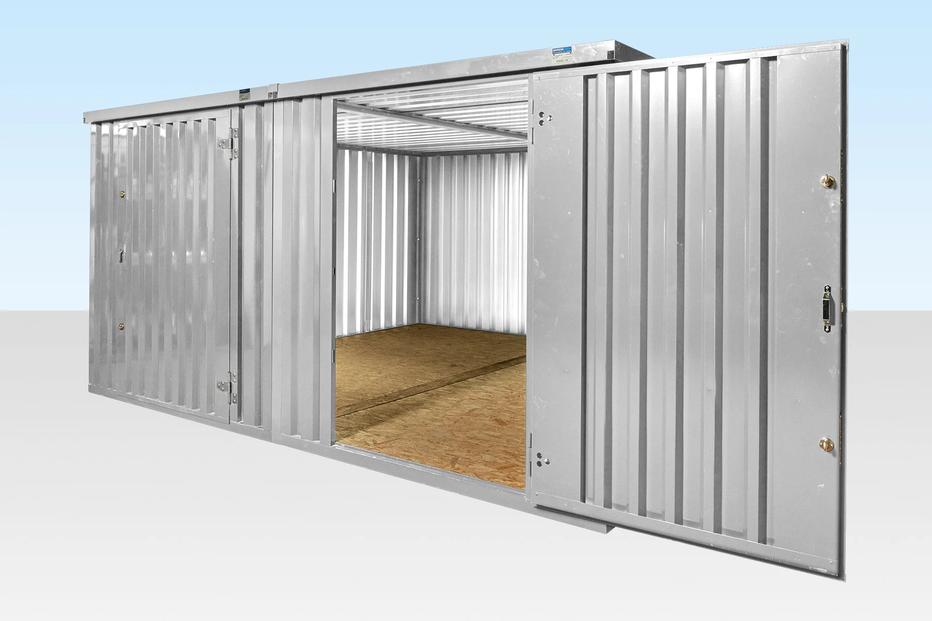 4M X 4.2M Side Linked Flat Pack Container Bundle (Galvanised) - Image 3