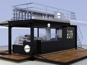 Container Outdoor retail coffee or food Kiosks 20ft-40ft