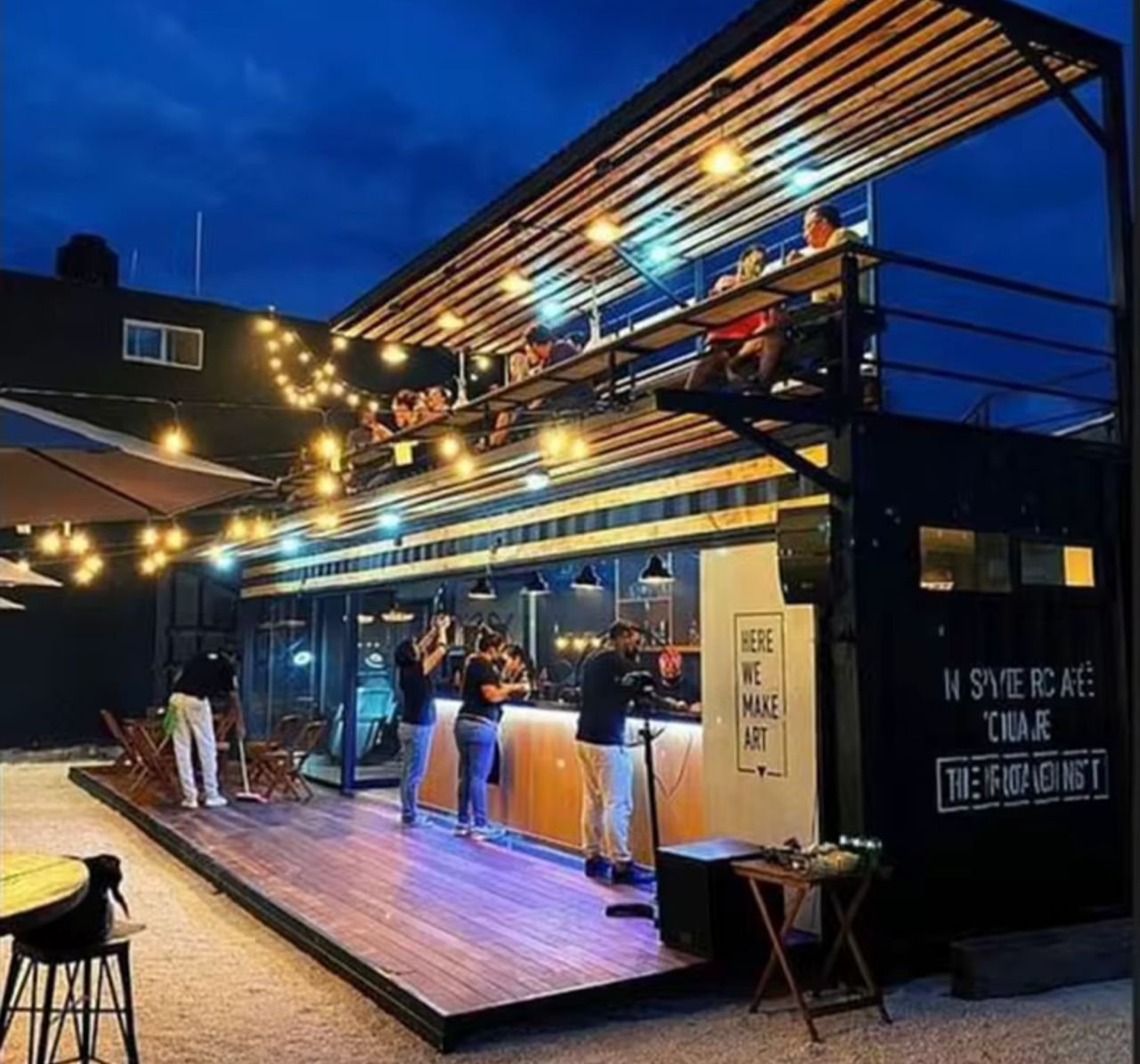Steel Container Bar-Restuarant