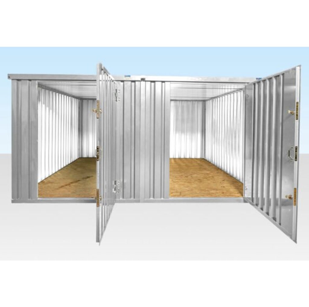 4M X 4.2M Side Linked Flat Pack Container Bundle (Galvanised) - Image 2